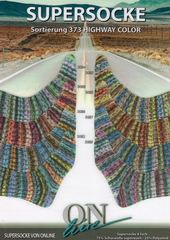 Online Supersocke Highway Color 4ply