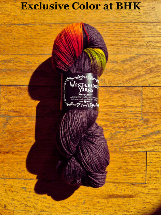Wonderland Mary Ann Sock